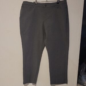 CJ Banks Gray Trousers Classic Straight-Leg